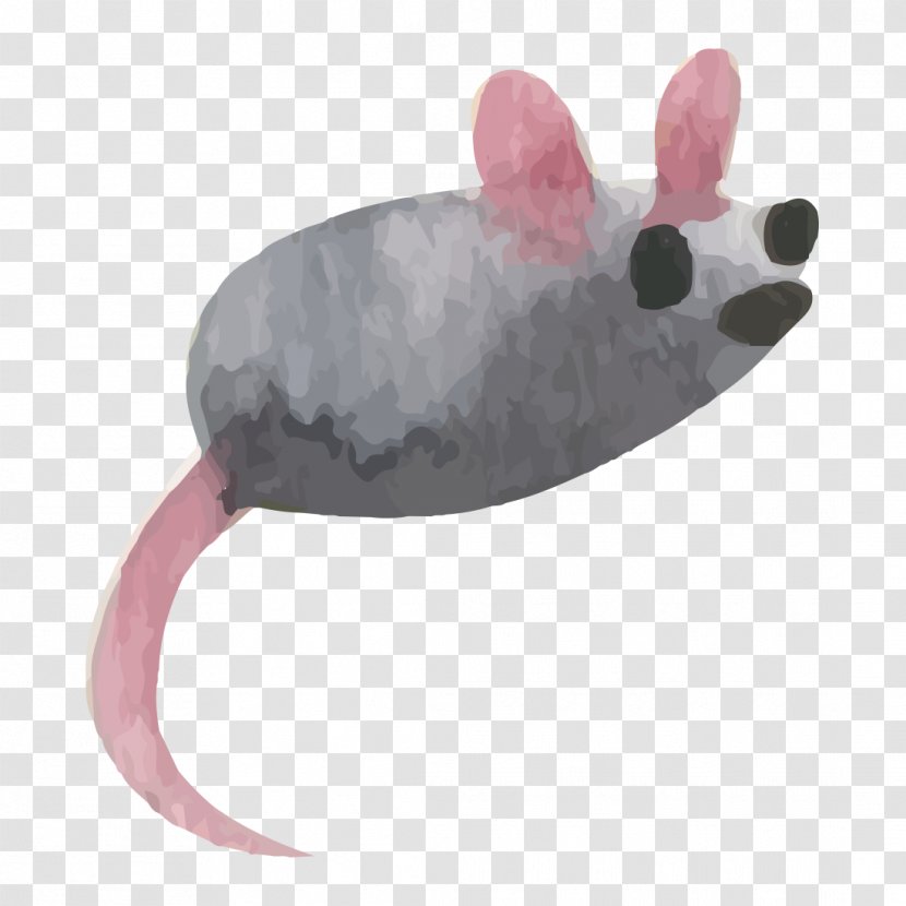 Rat Watercolor: Flowers Vector Graphics Watercolor Painting Image - Mouse - Adobe Transparent PNG