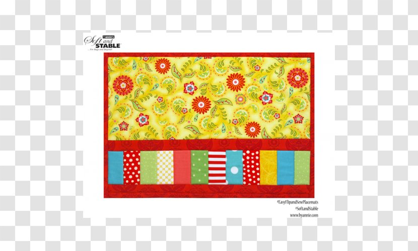 Place Mats Textile Sewing Quilt Pattern - Stitch Transparent PNG