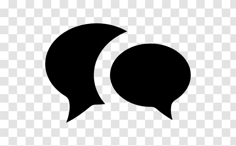Speech Balloon Conversation - Black And White - Dialogue Transparent PNG