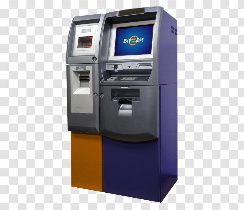 Printer Interactive Kiosks Automated Teller Machine Multimedia - Electronic Device - Bitcoin Atm Transparent PNG