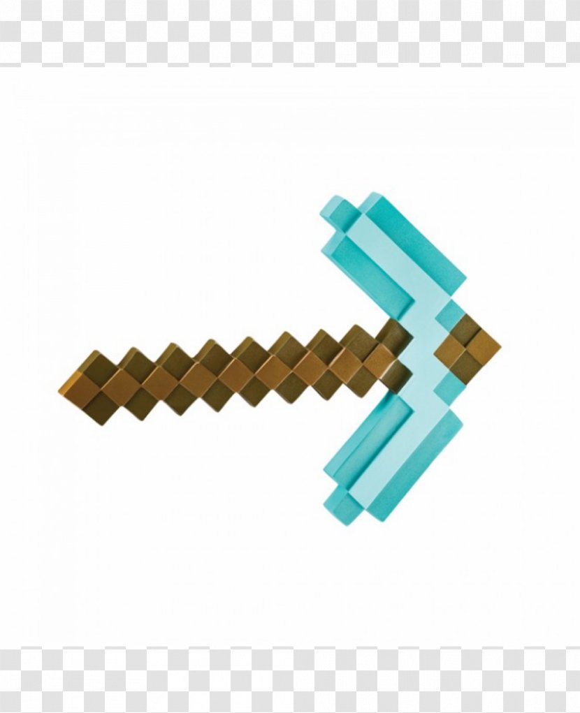 Minecraft Pickaxe Video Game Toy Foam Weapon Transparent PNG