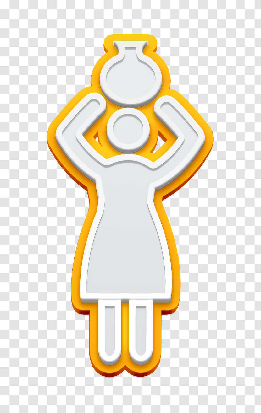 Woman Carrying Jar With Her Head Icon Humans 2 Icon People Icon Transparent PNG