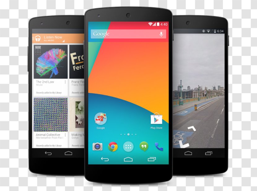 Nexus 5 7 Google Android KitKat - Electronic Device Transparent PNG