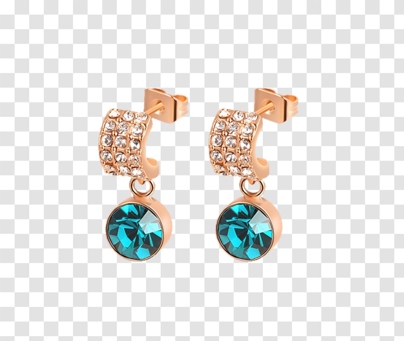 Turquoise Earring Body Jewellery Bijou - Fashion Accessory - Puja Thali Transparent PNG