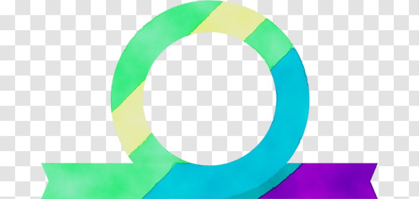 Green Circle Aqua Blue Turquoise - Yellow - Logo Transparent PNG