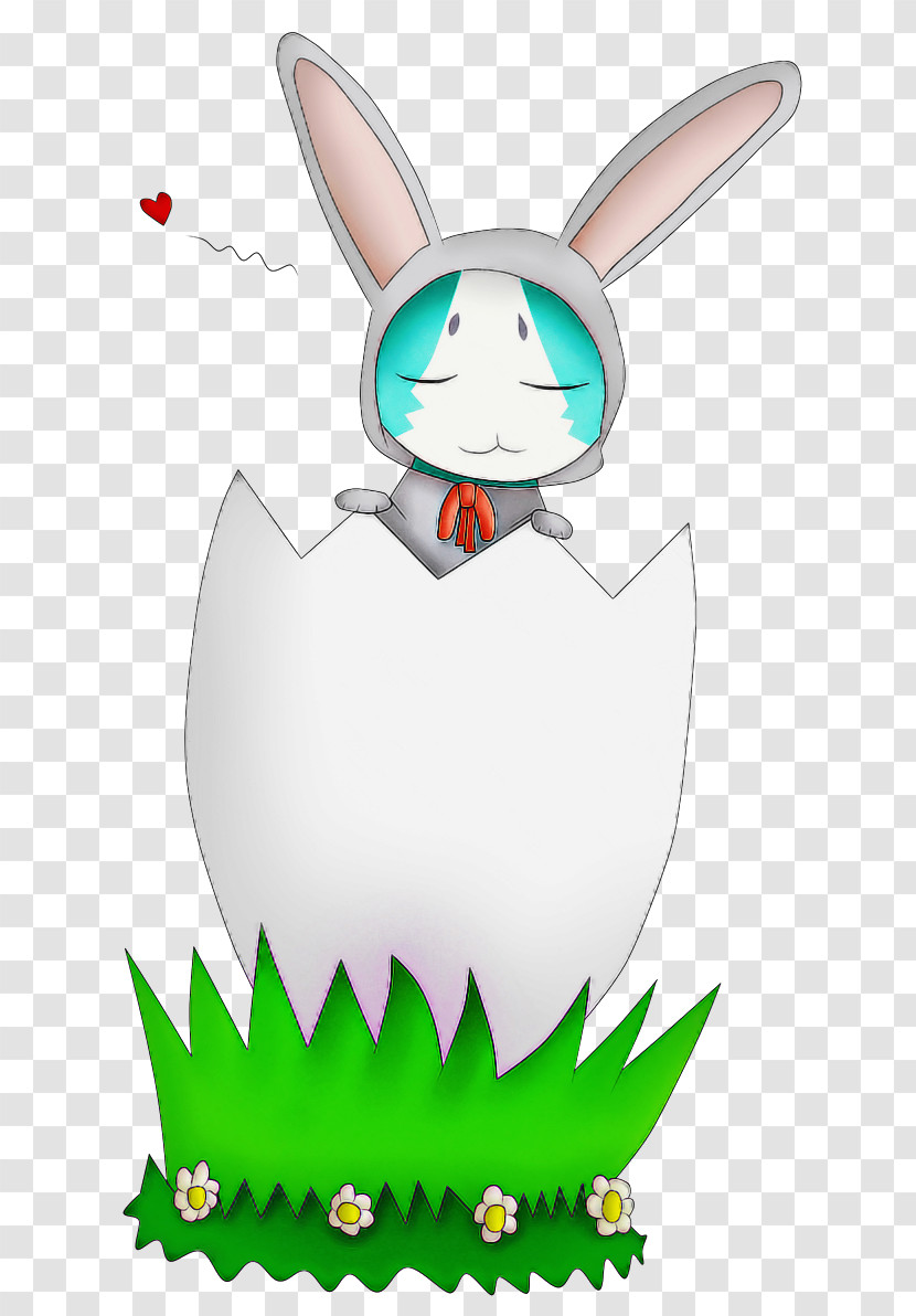 Cartoon Green Rabbit Rabbits And Hares Smile Transparent PNG