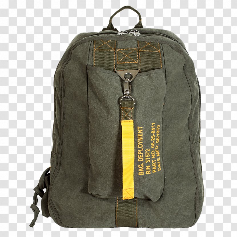 Handbag Backpack Flight Bag Leather - Military Surplus Transparent PNG