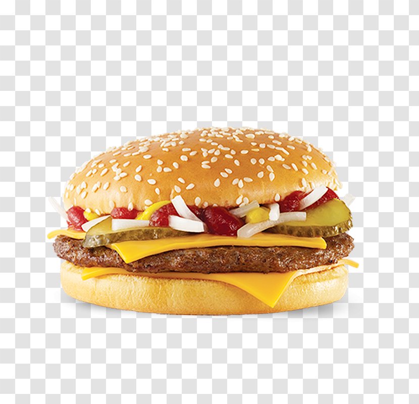 McDonald's Cheeseburger Beefsteak Hamburger French Fries - Mcdonalds Transparent PNG