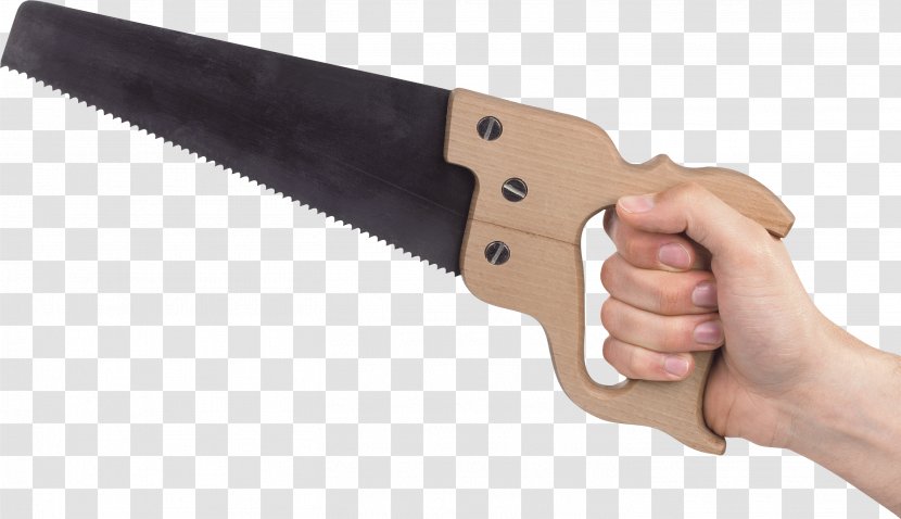 Hand Saw Blade Tool - Cold Weapon - Holding The Transparent PNG