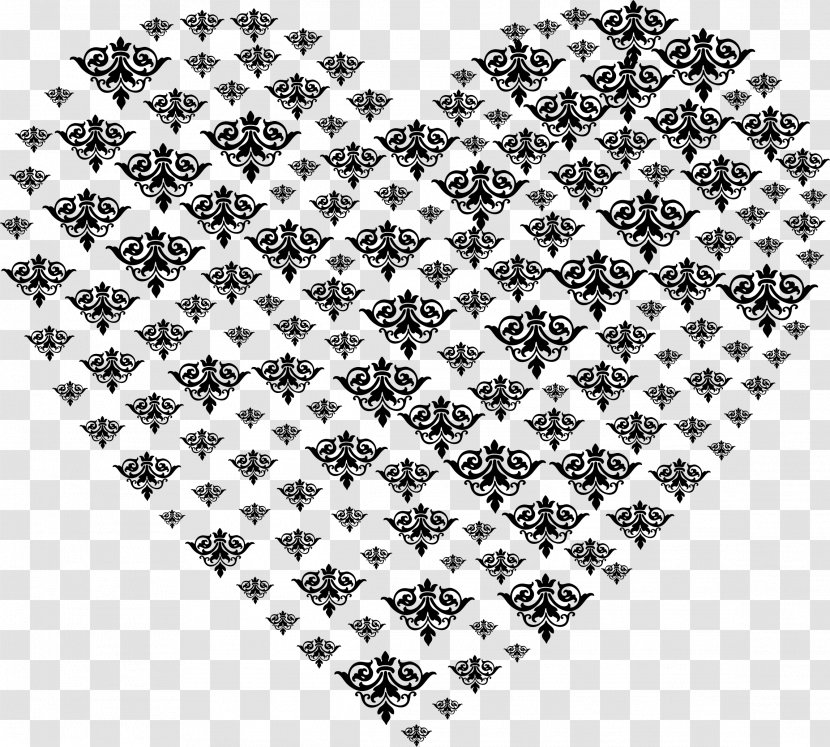 Gold Heart Desktop Wallpaper Clip Art - Symmetry - Damask Transparent PNG