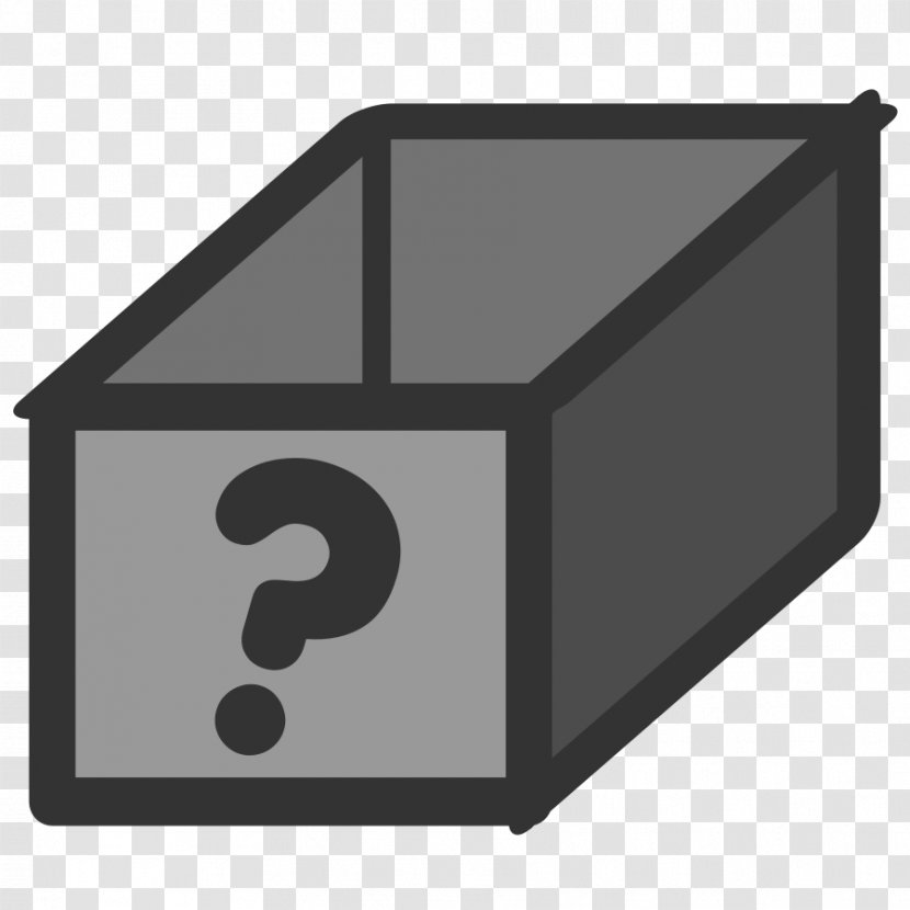 Box Clip Art - Black - WOOD BOX Transparent PNG