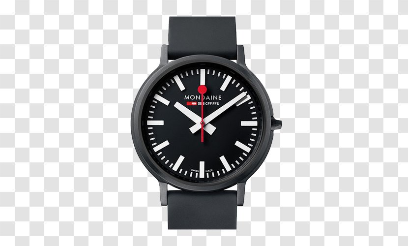 Rail Transport Mondaine Watch Ltd. Swiss Made Federal Railways - Quartz Clock - SBB Frosted Stainless Steel Watches Transparent PNG
