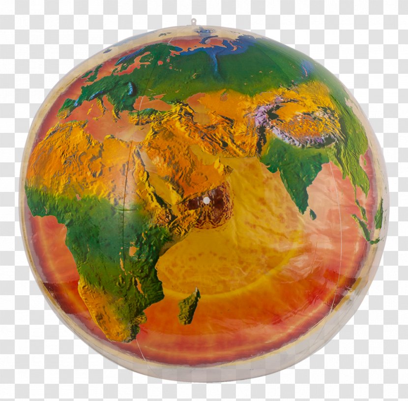 Globe Inflatable Beach Ball Earth - De - Bowling Transparent PNG