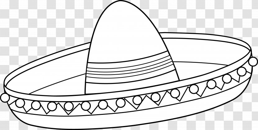 Mexico Sombrero Coloring Book Cinco De Mayo Hat - Mexican Government Cliparts Transparent PNG