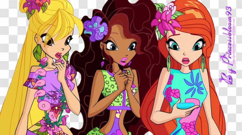 Bloom Stella Aisha Flora Musa - Silhouette - Winx Transparent PNG