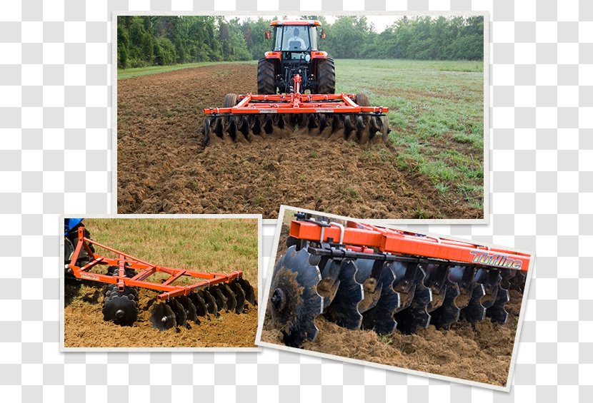 Soil Tractor Plough Field Disc Harrow - Vehicle - Grass Blade Design Transparent PNG