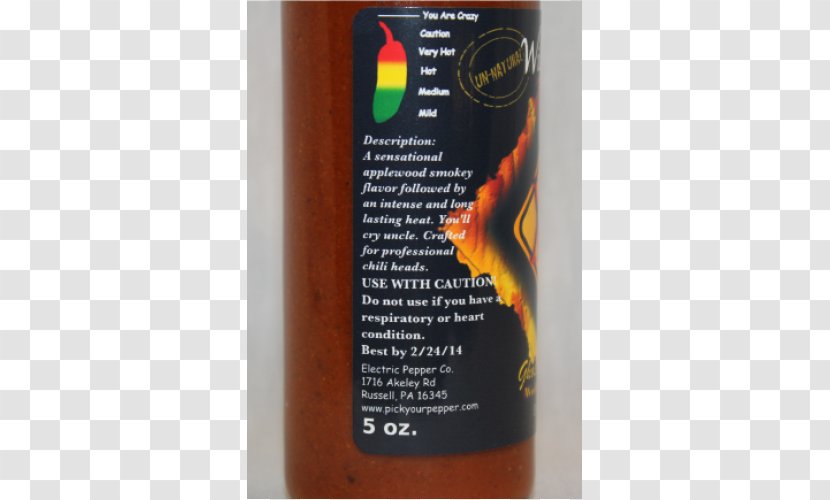 Bhut Jolokia Hot Sauce Capsicum Annuum Chili Pepper Habanero - Smoking Transparent PNG