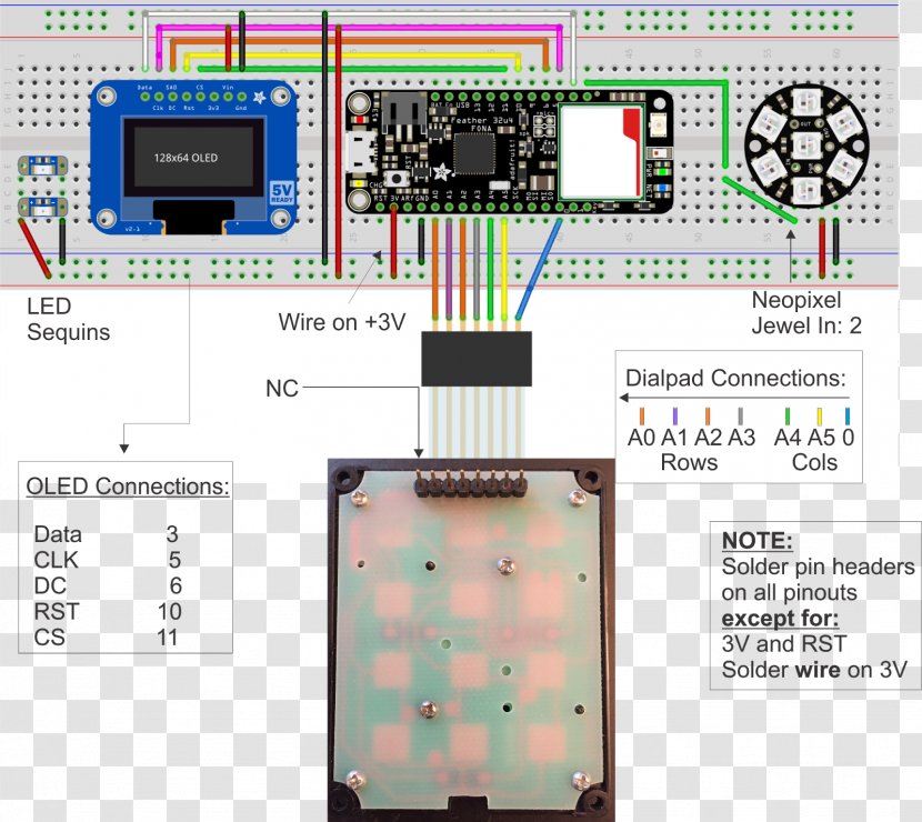 Microcontroller Fritzing Computer Keyboard Electronics Keypad - Multimedia - Cun Transparent PNG