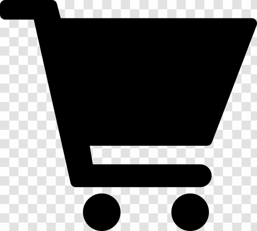 Shopping Cart Silhouette - Black Transparent PNG