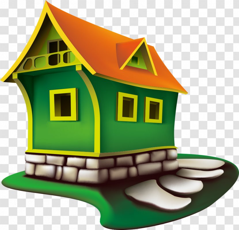 Real Estate Drawing Building Clip Art - Preview - Green Transparent PNG