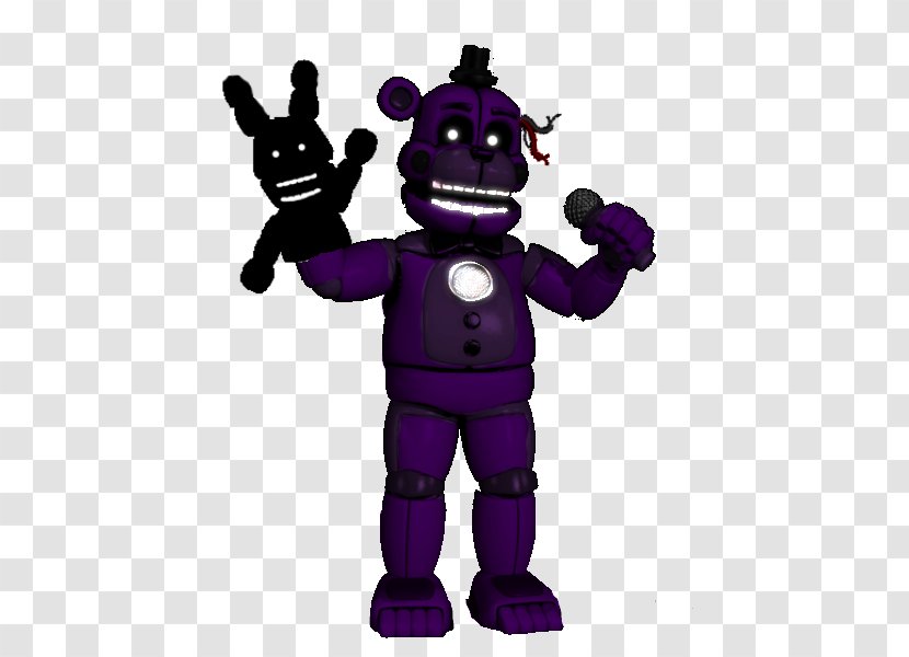 Five Nights At Freddy's: Sister Location Android Digital Art Jump Scare - Purple - Funtime Freddy Transparent PNG