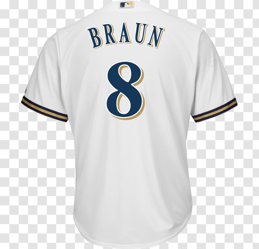 Milwaukee Brewers MLB Majestic Athletic Third Jersey - Outerwear - Ryan Braun Transparent PNG