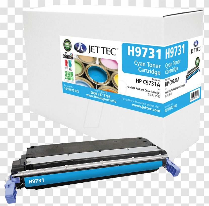 Hewlett-Packard Toner Cartridge Cyan Ink - Laser - Hewlett-packard Transparent PNG