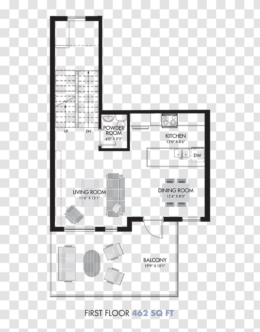 Floor Plan House - Courtyard Transparent PNG