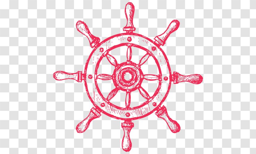 Ship's Wheel Boat Drawing Steering - Magenta - Lead Transparent PNG