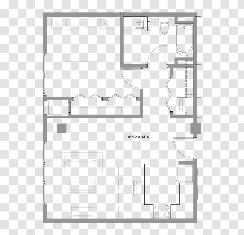 House Apartment Bathroom Floor Plan - Architecture - Park Transparent PNG