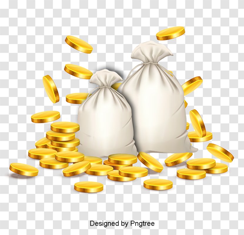 Clip Art Transparency Money Vector Graphics - Yellow - Animation Bag Transparent PNG