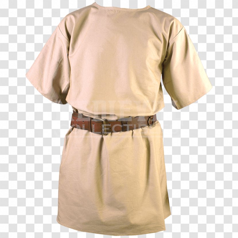 Tunic Ancient Rome Robe T-shirt Clothing - Beige Transparent PNG