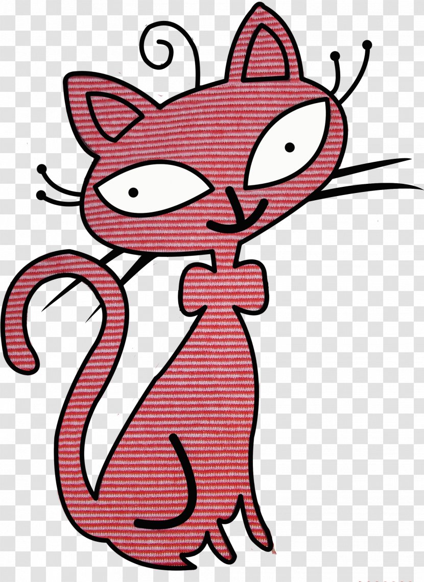 Whiskers Cat Line Art Clip - Flower - Cartoon Transparent PNG