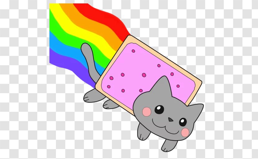 Nyan Cat YouTube Sticker - Cartoon - Youtube Transparent PNG