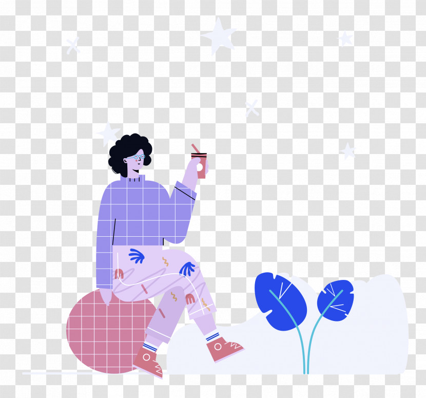 Coffee Time Woman Lady Transparent PNG