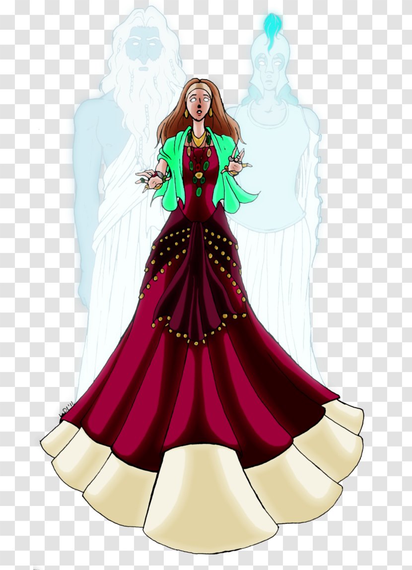 Costume Design Gown Character - Fashion Illustration - Sleep Dream Transparent PNG