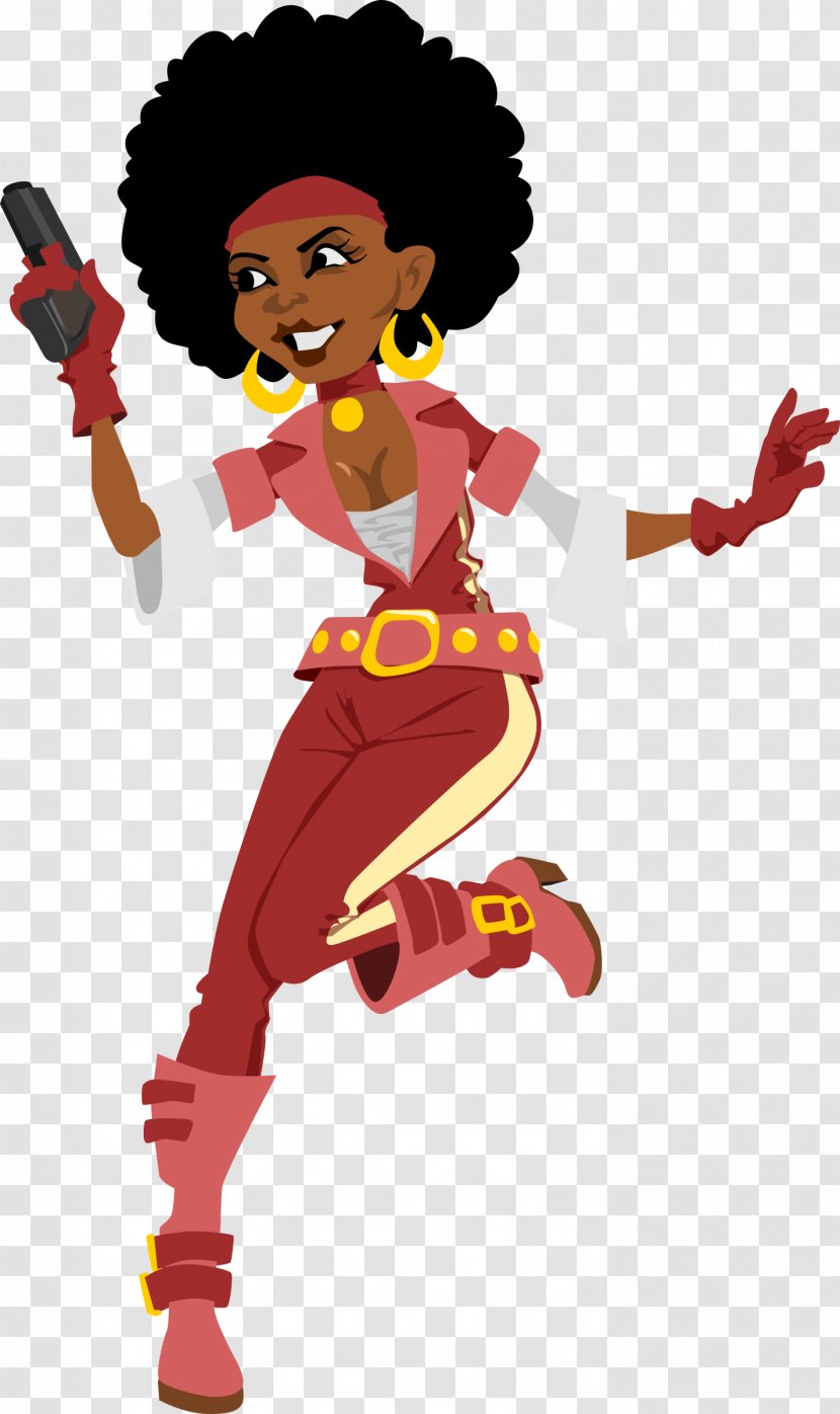 Dance African American Woman Clip Art - Fictional Character - Afro Transparent PNG