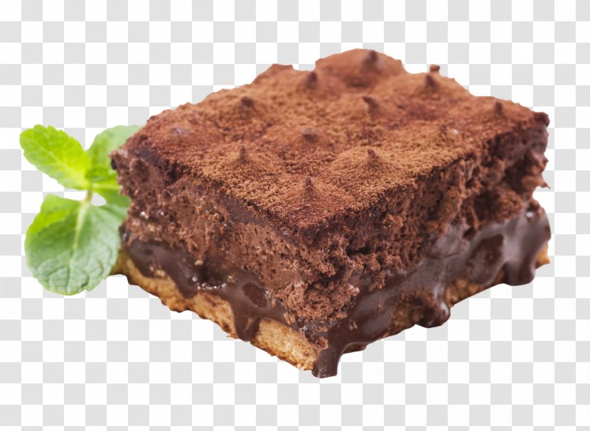 Chocolate Brownie Torta Flourless Cake - Fudge Transparent PNG