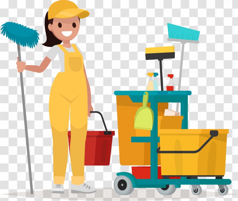 Cleaning Maid Service Cleaner Woman - Mop Transparent PNG