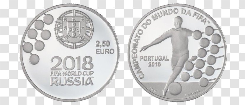 2018 World Cup Portugal National Football Team Belgian 2.5 Euro Coin - Money - COPA Transparent PNG