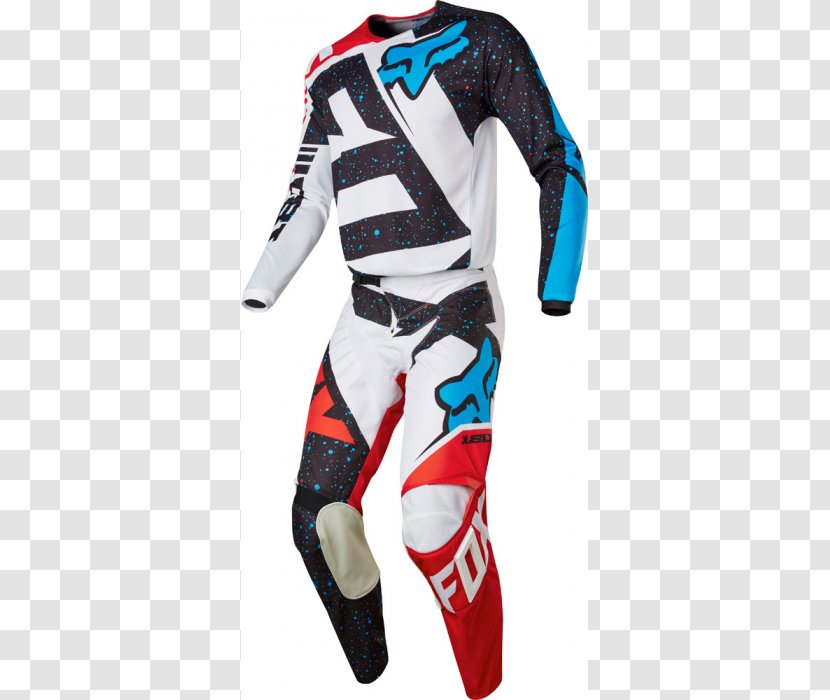 Fox Racing Cycling Jersey Pants Clothing - Motorcycle Transparent PNG