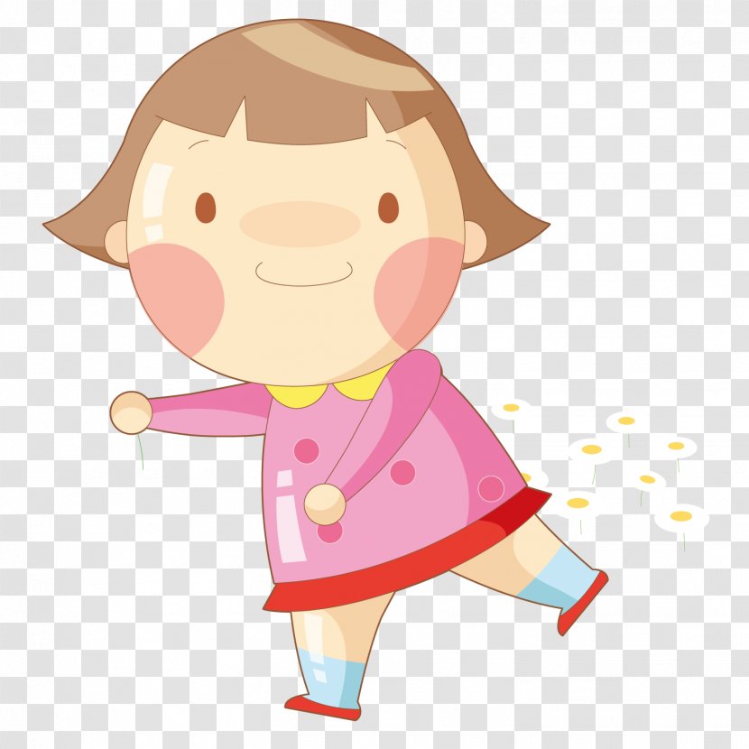 Poster Child Illustration - Flower - Naughty Baby Transparent PNG