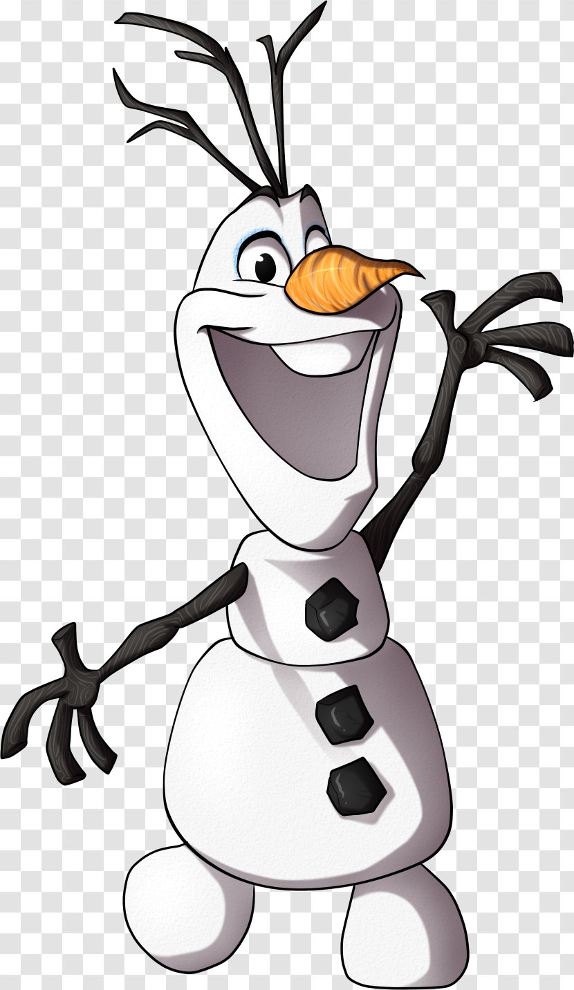 Olaf Elsa Snowman Film Character - Bird Transparent PNG