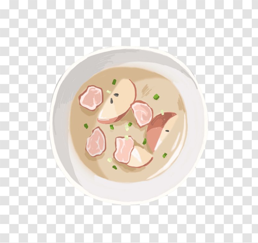 Illustration Plate Image Design - Bowl - Apple Termasuk Transparent PNG