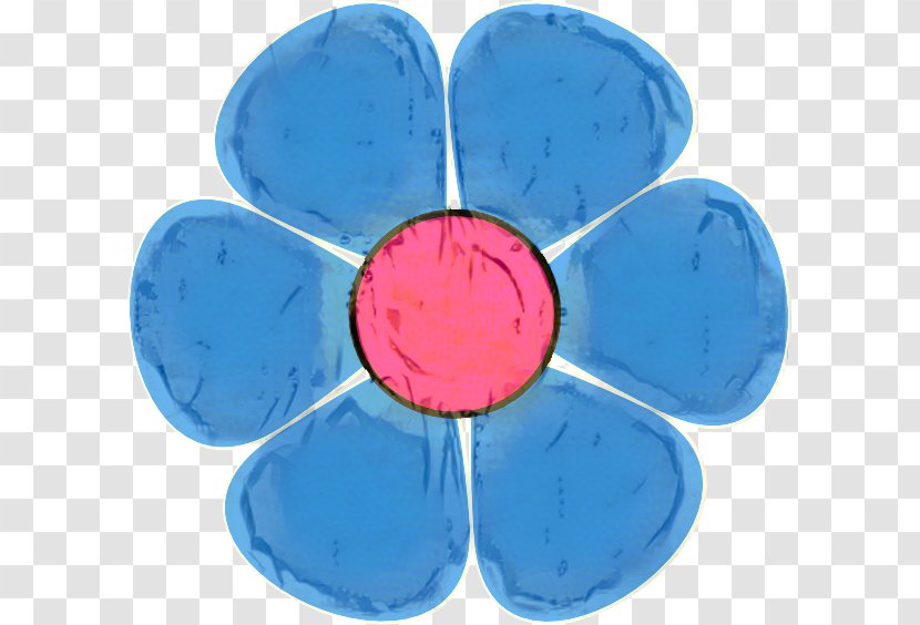 Circle Design - Flower - Electric Blue Petal Transparent PNG