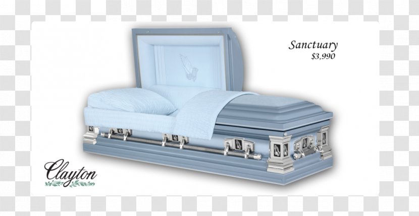 Brushed Metal Service Coffin - Silver - Cemetery Transparent PNG
