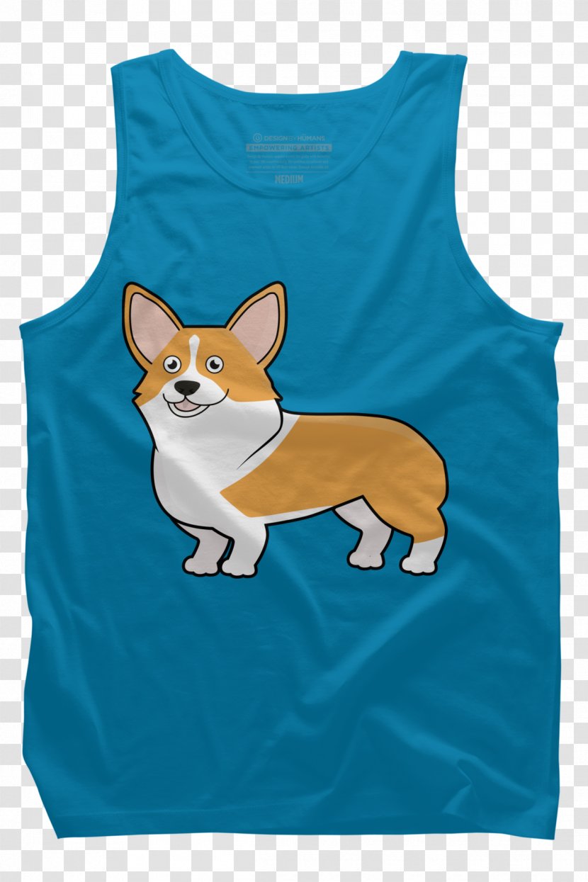 T-shirt Dog Clothes Sleeve Outerwear - Tshirt - Corgi Transparent PNG