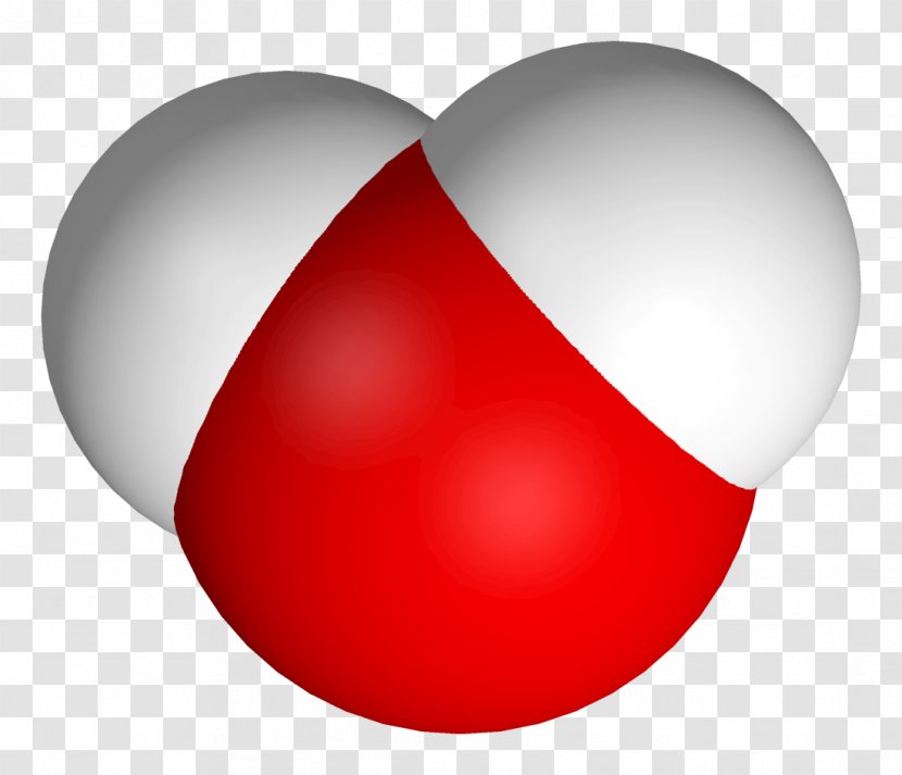Water Molecule Three-dimensional Space Hydrogen Bond Covalent - Red - 3d Transparent PNG