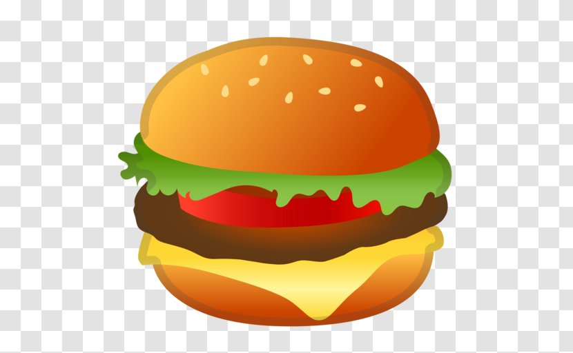 Cheeseburger Hamburger Emoji Google - Fruit Transparent PNG