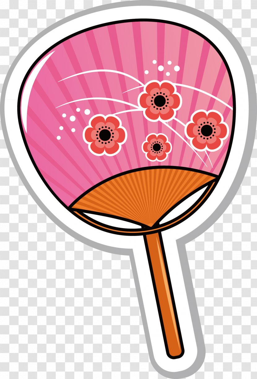 Hand Fan Paper Cartoon - Decorative Transparent PNG